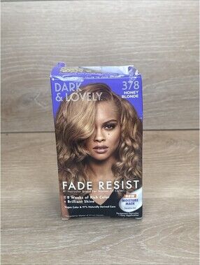 Dark & Lovely Fade Resist Honey Blonde 378 Hair Color – Single Pack – New
